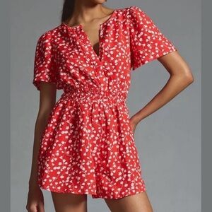 Anthropologie | The Somerset Romper: Linen Edition | XXS